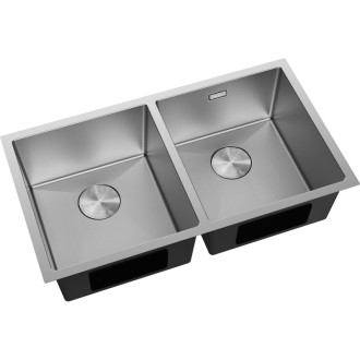 Mexen Binox ocelový dřez se 2 dřezy 800 x 450 mm, nerezová ocel HC - 6421802000-01HC