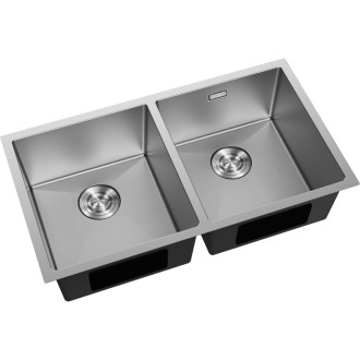 Mexen Binox ocelový dřez se 2 dřezy 800 x 450 mm, nerezová ocel HC - 6421802000-01HC