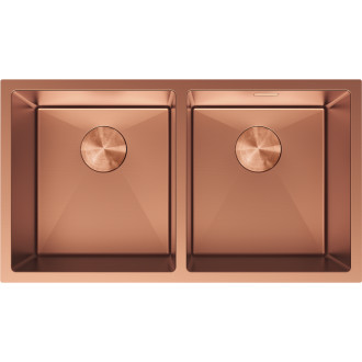 Mexen Binox ocelový dřez se 2 dřezy 800 x 450 mm, měď - 6421802000-65