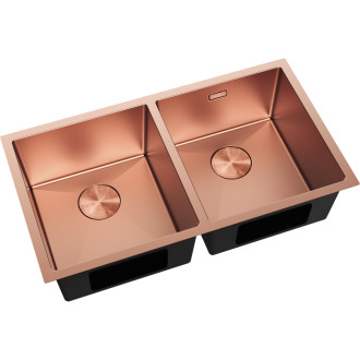 Mexen Binox ocelový dřez se 2 dřezy 800 x 450 mm, měď - 6421802000-65