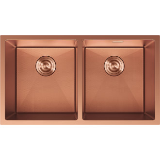 Mexen Binox ocelový dřez se 2 dřezy 800 x 450 mm, měděná HC - 6421802000-65HC