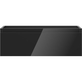 Mexen Orio szafka łazienkowa podumywalkowa 70 cm, 1 szuflada, czarna połysk - 91A10-07023-1-BF70