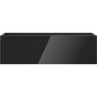 Mexen Orio szafka łazienkowa podumywalkowa 80 cm, 1 szuflada, czarna połysk - 91A10-08023-1-BF70