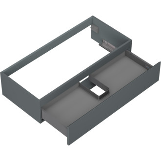 Mexen Orio koupelnová skříňka pod umyvadlo 100 cm, 1 zásuvka, matný grafit - 91A10-10023-1-BF66