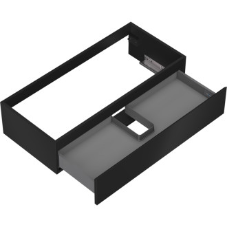 Mexen Orio koupelnová skříňka pod umyvadlo 100 cm, 1 zásuvka, matná černá - 91A10-10023-1-BF71