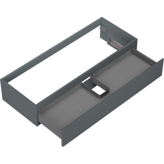 Mexen Orio koupelnová skříňka pod umyvadlo 120 cm, 1 zásuvka, matný grafit - 91A10-12023-1-BF66