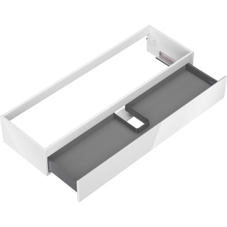 Mexen Orio koupelnová skříňka pod umyvadlo 140 cm, 1 zásuvka, lesklá bílá - 91A10-14023-1-BF00