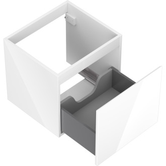 Mexen Orio koupelnová skříňka pod umyvadlo 50 cm, 1 zásuvka, lesklá bílá - 91A10-05047-1-BF00