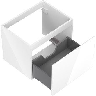 Mexen Orio koupelnová skříňka pod umyvadlo 60 cm, 1 zásuvka, lesklá bílá - 91A10-06047-1-BF00