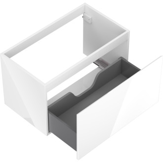 Mexen Orio koupelnová skříňka pod umyvadlo 80 cm, 1 zásuvka, lesklá bílá - 91A10-08047-1-BF00