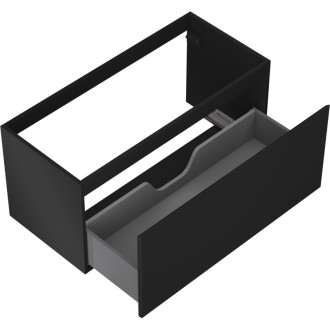 Mexen Orio szafka łazienkowa podumywalkowa 100 cm, 1 szuflada, czarna mat - 91A10-10047-1-BF71