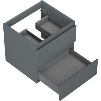 Mexen Orio koupelnová skříňka pod umyvadlo 50 cm, 2 zásuvky, matný grafit - 91A10-05047-2-BFF66