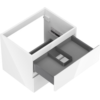 Mexen Orio koupelnová skříňka pod umyvadlo 60 cm, 2 zásuvky, lesklá bílá - 91A10-06047-2-BFF00