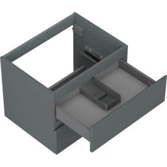 Mexen Orio koupelnová skříňka pod umyvadlo 60 cm, 2 zásuvky, matný grafit - 91A10-06047-2-BFF66