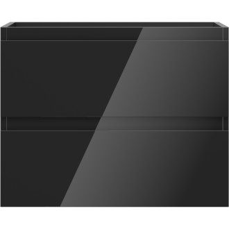 Mexen Orio szafka łazienkowa podumywalkowa 60 cm, 2 szuflady, czarna połysk - 91A10-06047-2-BFF70