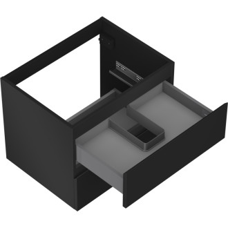 Mexen Orio koupelnová skříňka pod umyvadlo 60 cm, 2 zásuvky, matná černá - 91A10-06047-2-BFF71