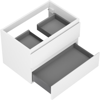 Mexen Orio koupelnová skříňka pod umyvadlo 70 cm, 2 zásuvky, matná bílá - 91A10-07047-2-BFF01