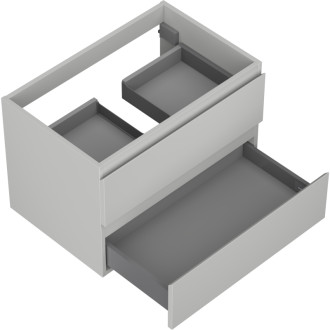 Mexen Orio koupelnová skříňka pod umyvadlo 70 cm, 2 zásuvky, matně šedá - 91A10-07047-2-BFF62