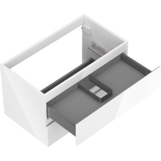 Mexen Orio koupelnová skříňka pod umyvadlo 80 cm, 2 zásuvky, lesklá bílá - 91A10-08047-2-BFF00