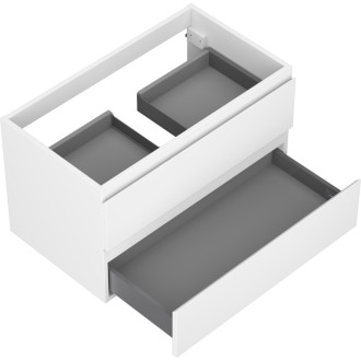 Mexen Orio koupelnová skříňka pod umyvadlo 80 cm, 2 zásuvky, matná bílá - 91A10-08047-2-BFF01