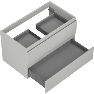 Mexen Orio koupelnová skříňka pod umyvadlo 80 cm, 2 zásuvky, matně šedá - 91A10-08047-2-BFF62