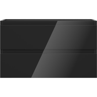 Mexen Orio szafka łazienkowa podumywalkowa 80 cm, 2 szuflady, czarna połysk - 91A10-08047-2-BFF70