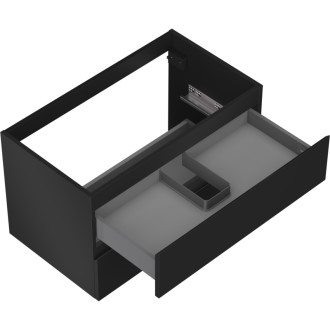 Mexen Orio koupelnová skříňka pod umyvadlo 80 cm, 2 zásuvky, matná černá - 91A10-08047-2-BFF71