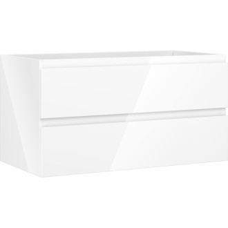 Mexen Orio koupelnová skříňka pod umyvadlo 90 cm, 2 zásuvky, lesklá bílá - 91A10-09047-2-BFF00