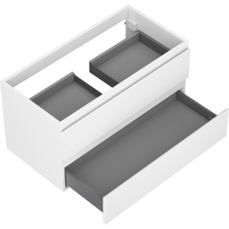 Mexen Orio koupelnová skříňka pod umyvadlo 90 cm, 2 zásuvky, matná bílá - 91A10-09047-2-BFF01