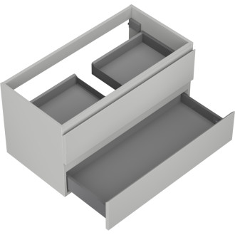 Mexen Orio koupelnová skříňka pod umyvadlo 90 cm, 2 zásuvky, matně šedá - 91A10-09047-2-BFF62