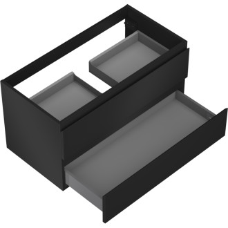 Mexen Orio koupelnová skříňka pod umyvadlo 90 cm, 2 zásuvky, matná černá - 91A10-09047-2-BFF71