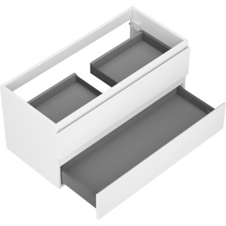 Mexen Orio koupelnová skříňka pod umyvadlo 100 cm, 2 zásuvky, matná bílá - 91A10-10047-2-BFF01