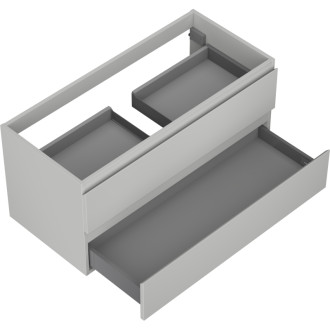 Mexen Orio koupelnová skříňka pod umyvadlo 100 cm, 2 zásuvky, matně šedá - 91A10-10047-2-BFF62