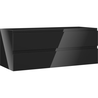 Mexen Orio koupelnová skříňka pod umyvadlo 120 cm, 2 zásuvky, lesklá černá - 91A10-12047-2-BFF70