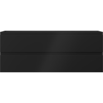 Mexen Orio szafka łazienkowa podumywalkowa 120 cm, 2 szuflady, czarna mat - 91A10-12047-2-BFF71