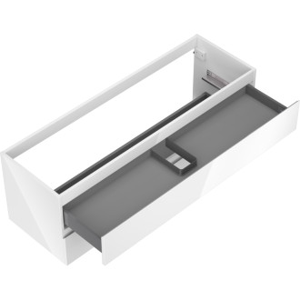 Mexen Orio koupelnová skříňka pod umyvadlo 140 cm, 2 zásuvky, lesklá bílá - 91A10-14047-2-BFF00