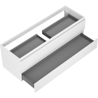 Mexen Orio koupelnová skříňka pod umyvadlo 140 cm, 2 zásuvky, matná bílá - 91A10-14047-2-BFF01