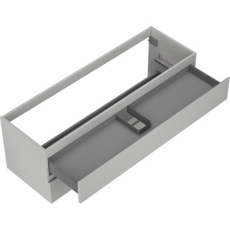 Mexen Orio koupelnová skříňka pod umyvadlo 140 cm, 2 zásuvky, matně šedá - 91A10-14047-2-BFF62