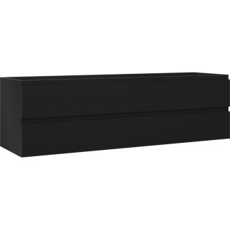 Mexen Orio koupelnová skříňka pod umyvadlo 160 cm, 2 zásuvky, matná černá - 91A10-16047-2-BFF71