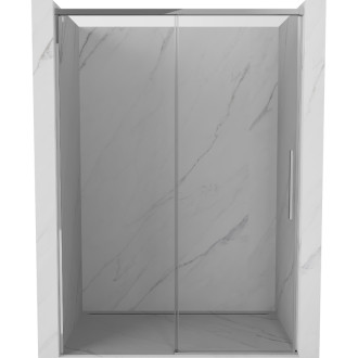 Posuvné sprchové dveře Mexen Rox 140 cm, průhledné, chrom - 8C2-140-000-01-00