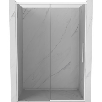 Posuvné sprchové dveře Mexen Rox 150 cm, průhledné, bílé - 8C2-150-000-20-00