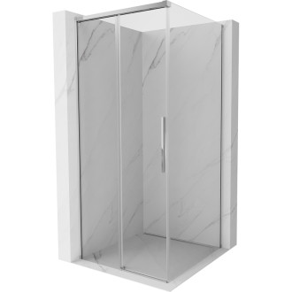 Mexen Rox posuvný sprchový kout 90 x 90 cm, průhledný, chrom - 8C2-090-090-01-00