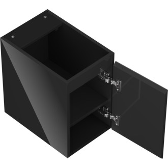 Mexen Orio szafka łazienkowa podumywalkowa 30 cm, 1 drzwi, czarna połysk - 91A11-03047-1-BF70