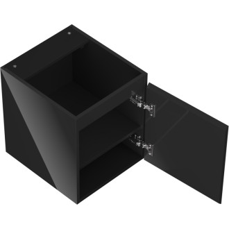 Mexen Orio szafka łazienkowa podumywalkowa 40 cm, 1 drzwi, czarna połysk - 91A11-04047-1-BF70