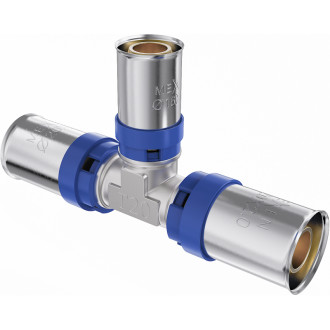 Redukční T-kus Mexen PEX-P, kompresní, lisovaný PEX 25 x 20 x 25 - W97131-252025-00