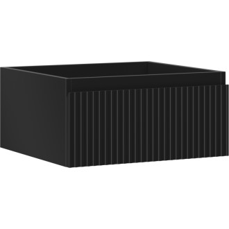 Mexen Rivel koupelnová skříňka pod umyvadlo 50 cm, 1 zásuvka, drážkovaná, matná černá - 91A20-05023-1-BF71