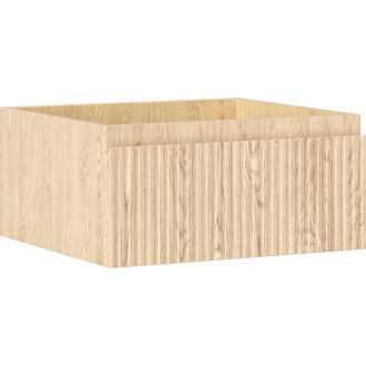 Mexen Rivel koupelnová skříňka pod umyvadlo 50 cm, 1 zásuvka, drážkovaná, dub - 91A20-05023-1-BF81