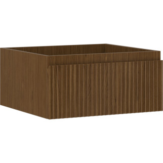 Mexen Rivel koupelnová skříňka pod umyvadlo 50 cm, 1 zásuvka, drážkovaná, ořech - 91A20-05023-1-BF86