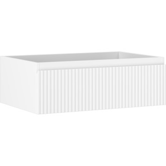 Mexen Rivel koupelnová skříňka pod umyvadlo 70 cm, 1 zásuvka, drážkovaná, matná bílá - 91A20-07023-1-BF01