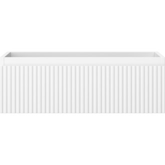 Mexen Rivel koupelnová skříňka pod umyvadlo 70 cm, 1 zásuvka, drážkovaná, matná bílá - 91A20-07023-1-BF01